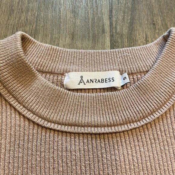 Anrabess Pink Oversized Knit Sweater Size Small (stained) - Picture 3 of 8